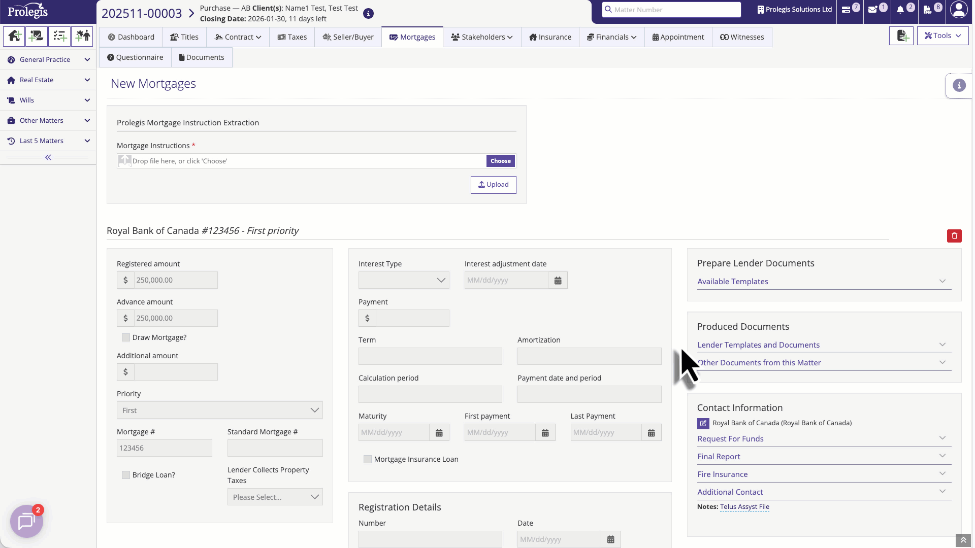 Produced Lender Templates